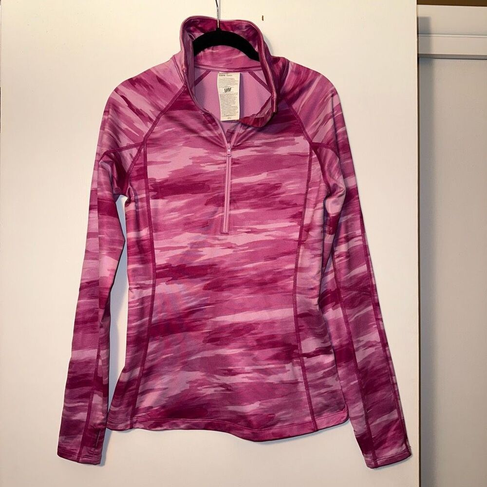 Under Armour Pink & Magenta Half-Zip Performance Top